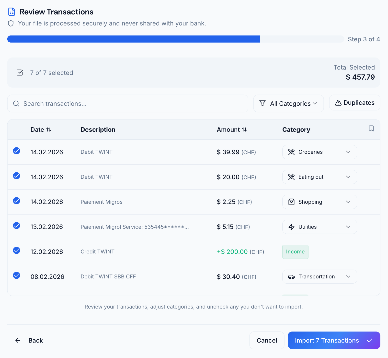 Bank Import Made Simple